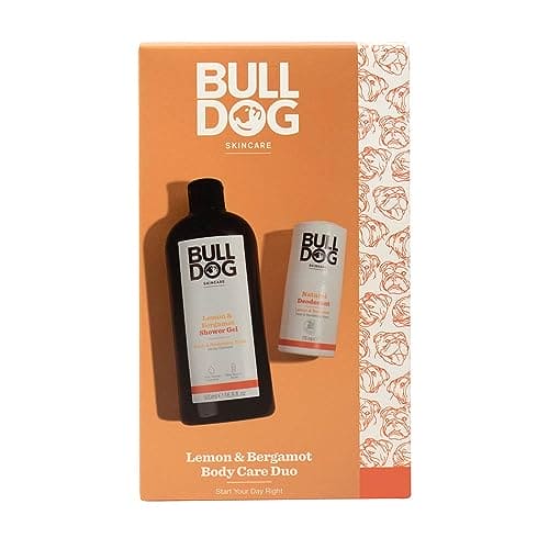 BULLDOG SKINCARE - Lemon & Bergamot Body Care Duo Giftset for Men | Shower Gel & Deodorant