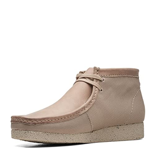 Clarks Shacre Wallabee Boot, mens Chukka, Dark Sand Suede, 8 UK (42 EU)