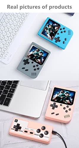 HLF 3.0 inch video retro game console two-player 800 in 1 game portable handheld game device fashion macaron AV-OUT TV output rechargeable lithium battery gift for children