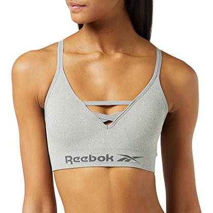 Reebok Women's Seamless Bra Maryna Marl Base Layer Top