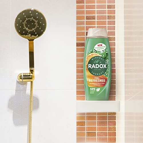 Radox Mineral Therapy Feel Refreshed body wash shower gel with a eucalyptus & citrus fragrance for a refreshing shower experience 450 ml