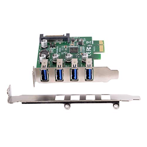 chenyang U3-101 CY Low Profile 4 Ports PCI-E to USB 3.0 HUB PCI Express Expansion Card Adapter 5Gbps for Motherboard