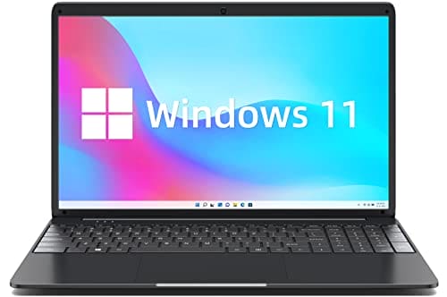 SGIN Laptop Windows 11, 15.6" Laptop 8GB RAM 256GB SSD Storage(TF Card 512GB), Celeron Quad-Core, Full Size Keyboard, PC Notebook with 2xUSB 3.0, Dual Band WiFi, Bluetooth 4.2