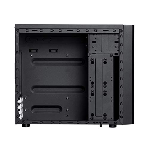 Fractal Design Core 1000 USB 3 - Mini Tower Computer Case - mATX - High Airflow And Cooling - 1x 120mm Silent Fan Included - Brushed Aluminium - Black