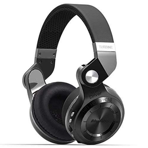 Bluedio Wireless Bluetooth Headphones Foldable Over Ear Headphones with Micro SD Card Slot/FM Radio/Support Amazon Web Services/Mic/Wired for Cell Phones/TV/PC (Black)