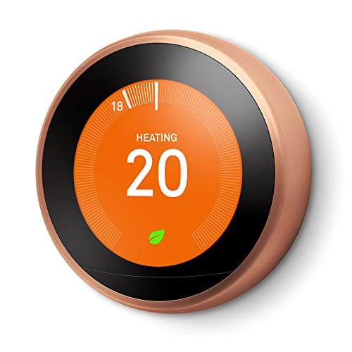 Google Nest Learning Thermostat 3rd Generation, Copper - Smart Thermostat - A Brighter Way To Save Energy