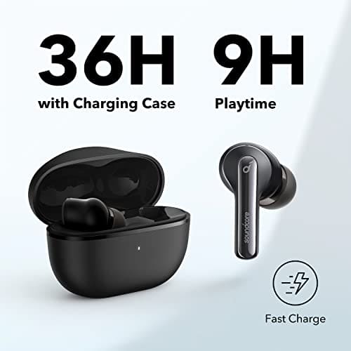 soundcore by Anker P3i Hybrid Active Noise Cancelling Earbuds, Wireless Earbuds with 4 Mics, AI-Enhanced Calls, 10mm Drivers, Powerful Sound, App for Custom EQ, 36H Playtime, Fast Charging