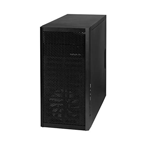 Fractal Design Core 1000 USB 3 - Mini Tower Computer Case - mATX - High Airflow And Cooling - 1x 120mm Silent Fan Included - Brushed Aluminium - Black