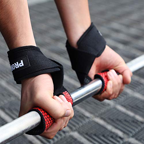 PROIRON Weight Lifting Wrist Straps, Anti Slip Wrist Wraps Weightlifting, 23In Gym Straps Weight Lifting, 5MM Neoprene, Heavy Duty Deadlift Straps, Grip Straps Men Women, Workout Training Fitness