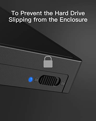 Inateck 2.5'' Hard Drive Enclosure, Tool-free 5Gbps USB 3.0 External Hard Drive Case for 2.5 Inch 7mm/9mm SSD HDD, UASP Supported