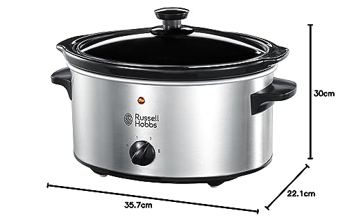 Russell Hobbs Slow Cooker 23200, 3.5 L - Stainless Steel Silver