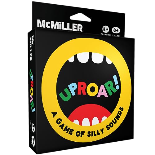 UpRoar! The Card Game of Silly Sounds - Plastic-Free Family Fun Games for Kids, Teens, and Adults, 2+ Players, Ages 7+, Eco, for Party, Birthday, Thanksgiving, Family Game Night, Christmas, Travel.