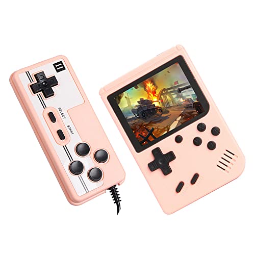 HLF 3.0 inch video retro game console two-player 800 in 1 game portable handheld game device fashion macaron AV-OUT TV output rechargeable lithium battery gift for children