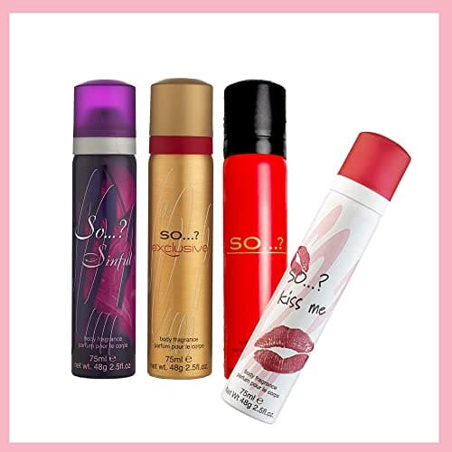 So…? Iconic Womens Mini Galore Body Mist Body Spray Fragrance Gift Set 4 x 50ml