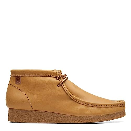 Clarks Shacre Wallabee Boot, mens Chukka, Dark Sand Suede, 8 UK (42 EU)