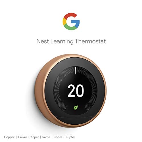 Google Nest Learning Thermostat 3rd Generation, Copper - Smart Thermostat - A Brighter Way To Save Energy