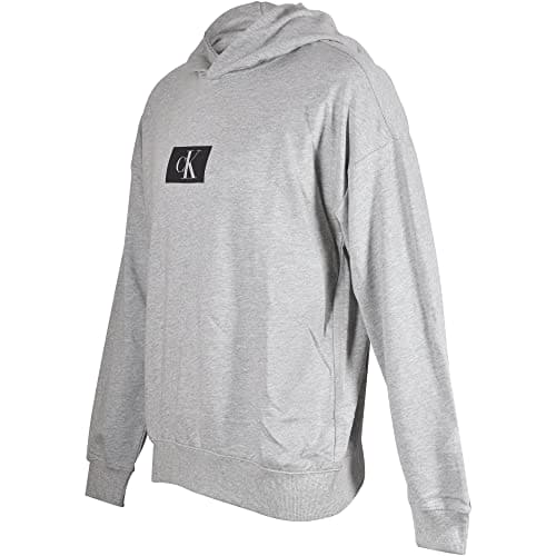 Calvin Klein Men's Lounge Hoodie, Grey, XL