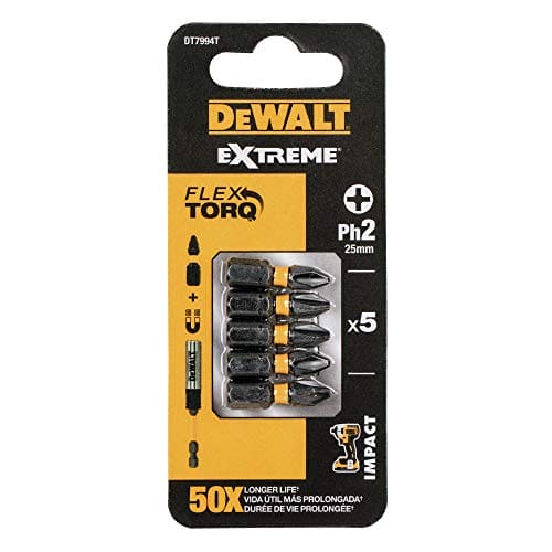 Dewalt DT7391T-QZ Impact Torsion Driver Bits, 57mm x 6mm, 5 count (pack of 1)