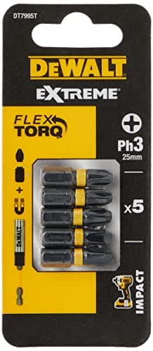 Dewalt DT7391T-QZ Impact Torsion Driver Bits, 57mm x 6mm, 5 count (pack of 1)