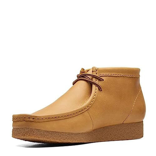 Clarks Shacre Wallabee Boot, mens Chukka, Dark Sand Suede, 8 UK (42 EU)