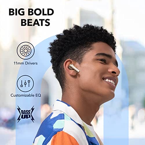 soundcore by Anker P3 Noise Cancelling Earbuds, Ultra Long 50H Playtime, Fast Charging, Big Bass, Multi-Mode Noise Cancelling, AI-Enhanced Calls, Wireless Charging, App Control, Bluetooth 5.2