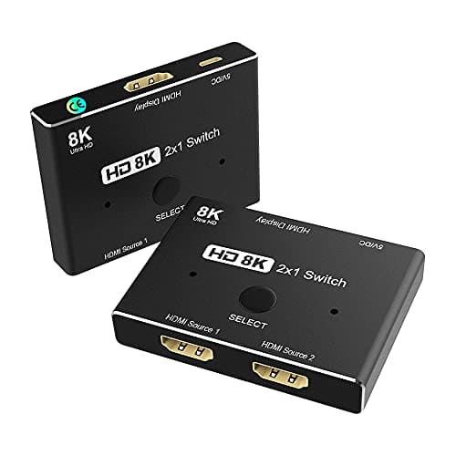 YIWENTEC HDMI 2.1 Ultra HD 8K High Speed 48Gbps Directional Switch Only 2 in 1out 8K @ 60Hz 4K @ 120Hz Splitter Converter Compatible with Xbox PS5 Projectors Monitors ¡­