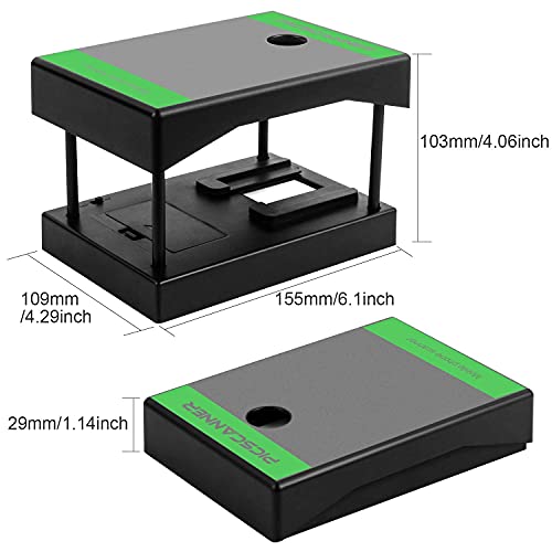 Rybozen 35 mm Negative and Slide Scanner, Converts Your Negatives (N&B and Colour) and Slides into Digital Photos, Portable Folding Scanner with LED Light to Light Up Your Film