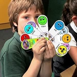 Emotions Face Feelings Fan Flash Cards - ASD / Autism / SEN / Special Needs Nonverbal Speech Delay Social Communication Aid