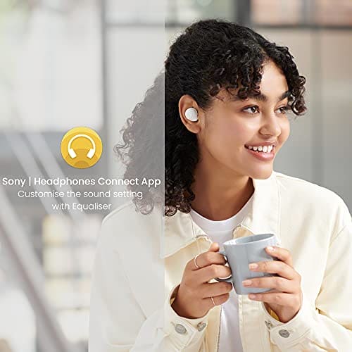 Sony WF-C500 True Wireless Headphones - Up to 20 hours battery life with charging case - Voice Assistant compatible - Built-in mic for phone calls - Reliable Bluetooth® connection - White