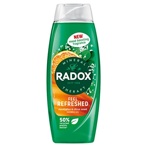 Radox Mineral Therapy Feel Refreshed body wash shower gel with a eucalyptus & citrus fragrance for a refreshing shower experience 450 ml