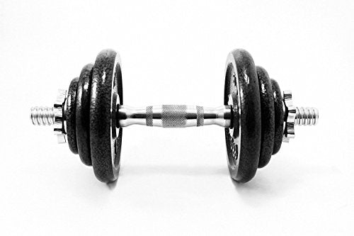 PROIRON Dumbbell Bar 14 Inches Spinlock Dumbbell Handles Standard 1” Weight Bar (Pair with 4 Metal Spinlock Collars)