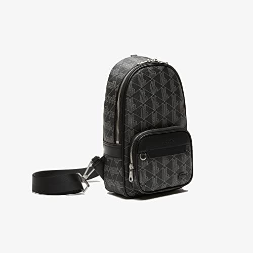 Lacoste Men's Bag The Blend Monogram Noir Gris