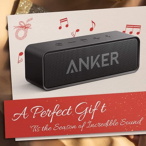 Bluetooth Speaker, Anker Soundcore Upgraded Version with 24H Playtime, IPX5 Waterproof, Stereo Sound, 66ft Bluetooth Range, Built-In Mic, Portable Wireless for iPhone Samsung