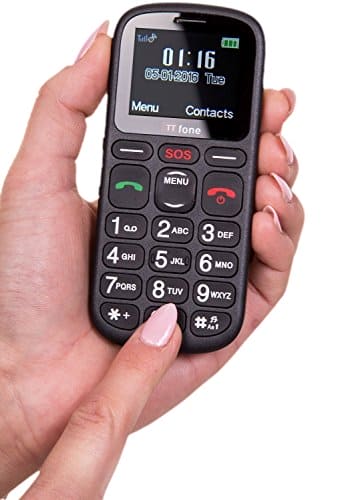 TTfone Comet Big Button Basic Simple Easy to Use Pay As You Go Emergency Mobile Phone (O2 PAYG)