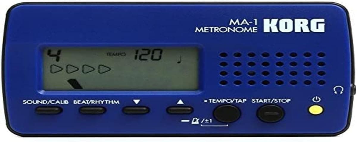 Korg - MA2-BLBK LCD Pocket Digital Metronome - Black & Blue