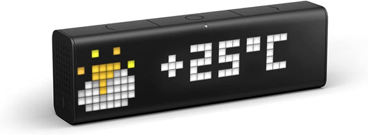 LaMetric Time Wi-Fi Clock for Smart Home, LM 37X8, Black