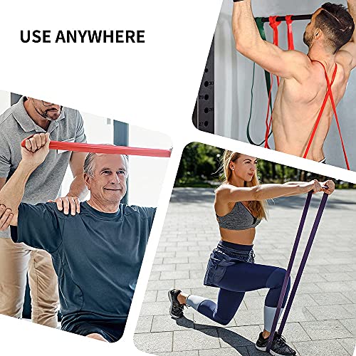 PROIRON Resistance Bands - Assisted Pull up Bands - Exercise Bands for Crossfit Powerlifting Strength Training - Mobility Bands for Men and Women - 2080mm Long Purple (27-45kg)