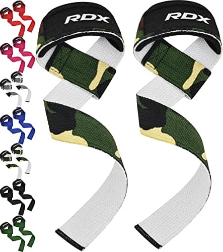 RDX Weight Lifting Straps,Powerlifting Deadlifting, Anti Slip 60CM Hand Bar Grip, 5MM Neoprene Wrist Support, Heavy Duty Weightlifting Bodybuilding Workout