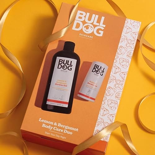 BULLDOG SKINCARE - Lemon & Bergamot Body Care Duo Giftset for Men | Shower Gel & Deodorant