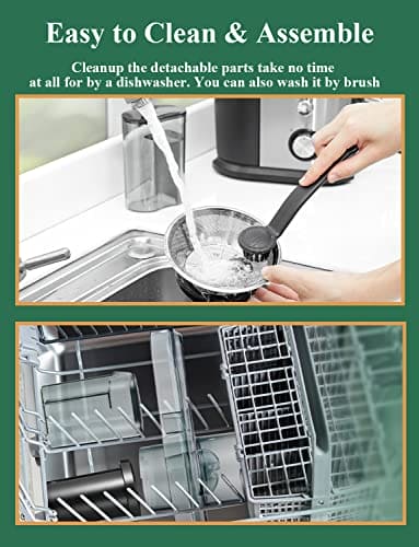 Juilist Juicer, 600W Juicer Machines with Anti-drip & Anti-slip Function, Juicers Whole Fruit and Vegetable with 3-Inch Wide Mouth Food Chute, 2 Speeds, Recipe Included, Easy to Clean