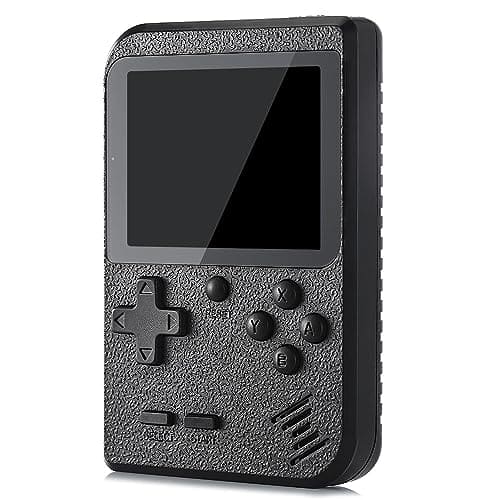 Portable Handheld Games Console with 800 Classical Games,Mini Retro Game Player Support for Connecting TV and Two Players,1020mAh Rechargeable Battery, Present for Kids and Adult (Black)