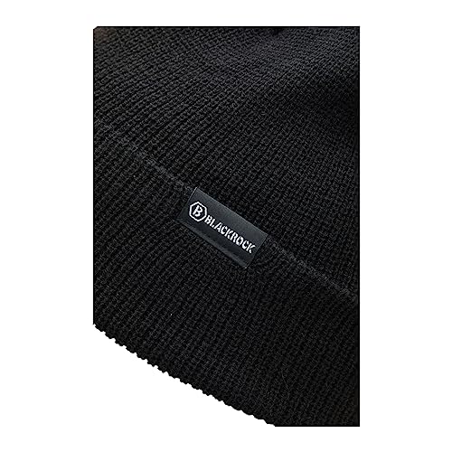 Blackrock HEAT Thermal Beanie Hat for Mens, Womens, Winter Black Beanie, Warm, Heated Clothing, Wooly Hats for Hiking, Ski, Fleece, Unisex One Size