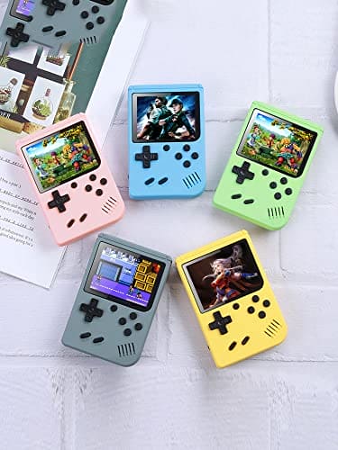 HLF 3.0 inch video retro game console two-player 800 in 1 game portable handheld game device fashion macaron AV-OUT TV output rechargeable lithium battery gift for children