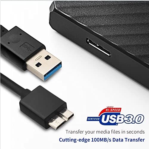 TEYADI Portable Hard Drive Secure Encrypted USB 3.0 Hi-Speed Mechanical Hard Drive 1TB - Dual Drive Backup for PC, Mac, Laptop, PS4 and Xbox one