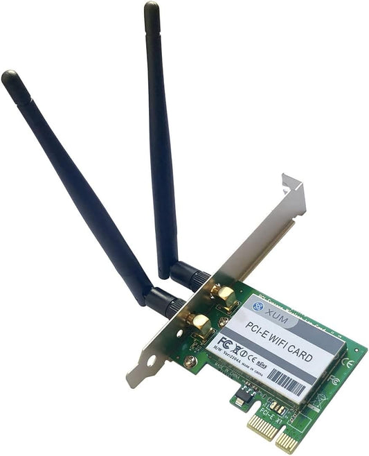 XUM PCIe WiFi Card | Up to 867 | 5GHz/2.4GHz Wireless Network Card With 160MHz,OFDMA,Ultra-Low Latency | Support Windows 11 64bit