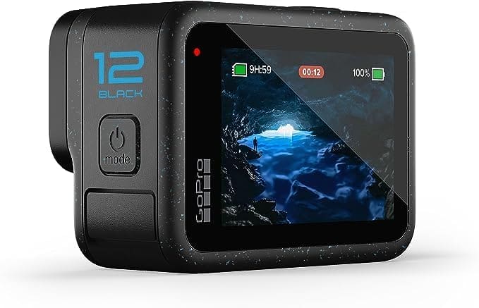 GoPro HERO12 Black - Waterproof Action Camera with 5.3K60 Ultra HD Video, 27MP Photos, HDR, 1/1.9" Image Sensor, Live Streaming, Webcam, Stabilization