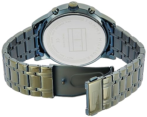 Tommy Hilfiger Analogue Multifunction Quartz Watch for Men with Green Stainless Steel Bracelet - 1791634