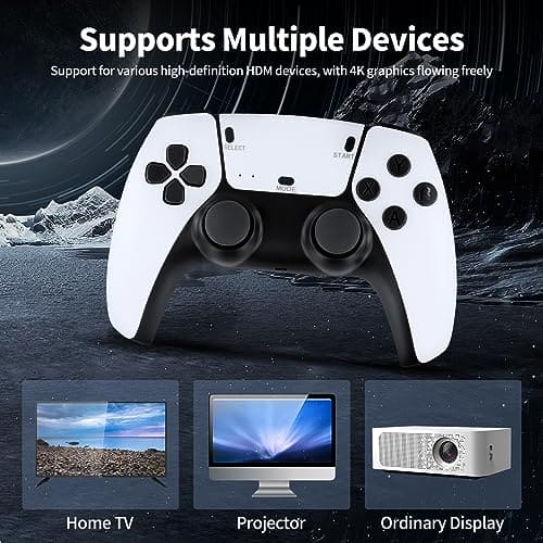 Retro Game Console, M15 Plug & Play Video Game Stick with 2.4G Dual Wireless Controllers, Built in 20000+ Classic Games, TV 4K HDMI Output for Computer,TV,Monitor,Projector, Gift for Adults Kids, 64G