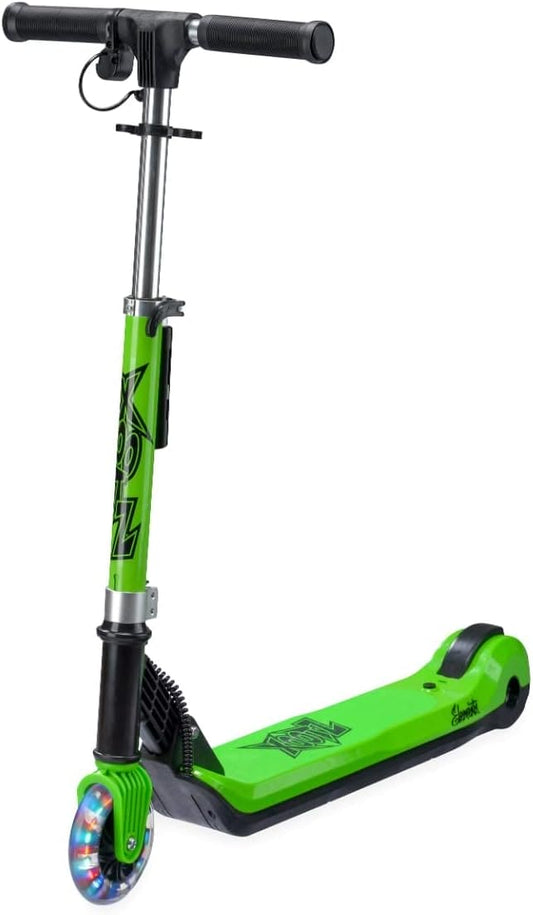 Xootz Elements Electric Scooter | Kids Foldable Scooter, LED Light Up Wheel and Collapsible Handlebars, Age 6+, Multiple Colours