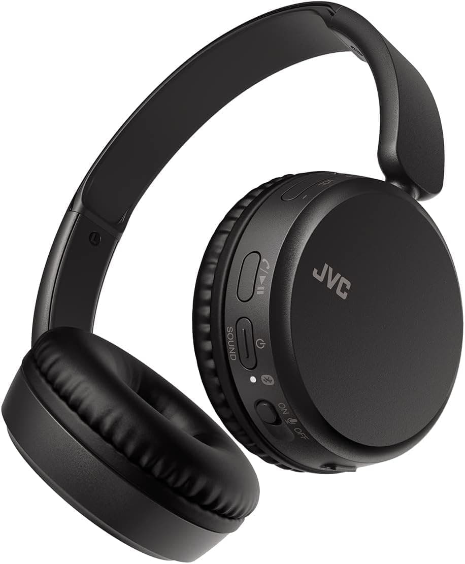 JVC HA-Z37W-B Wireless Bluetooth On Ear Headphones, 35 hours listening time (Black)